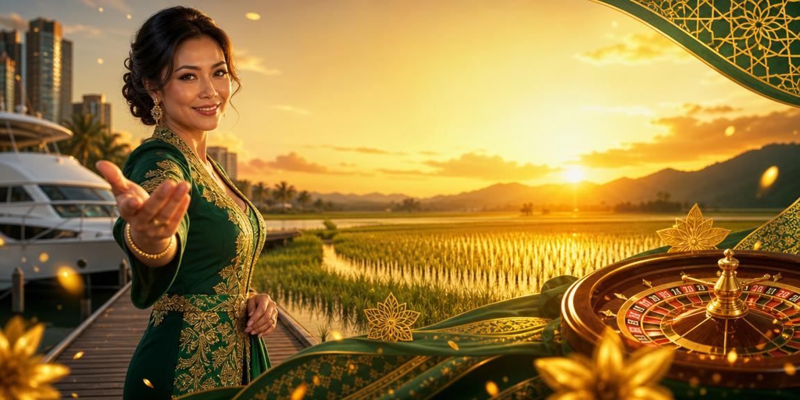 Meja roulette dengan gaya permainan tempatan Kedah Malaysia